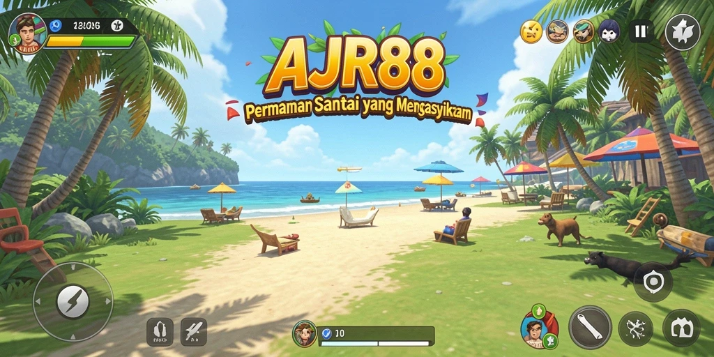Screenshot gameplay AJR88 yang menarik dan penuh warna.