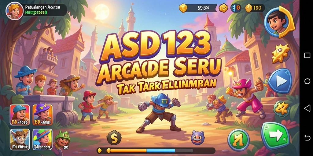 Tangkapan layar gameplay ASD123 yang menampilkan aksi seru dalam permainan Arcade.