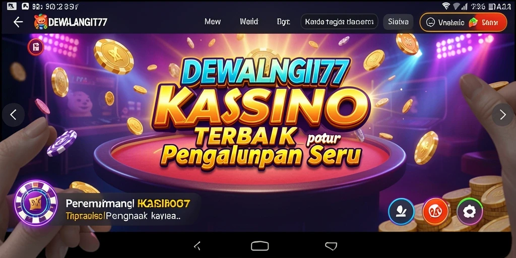 Tampilan gameplay seru di DEWALANGIT77 dengan berbagai jenis permainan Kasino.