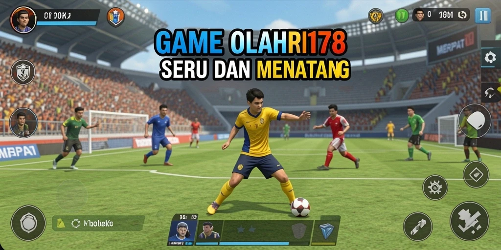 Tampilan utama gameplay MERPATI178 dengan aksi olahraga yang seru.