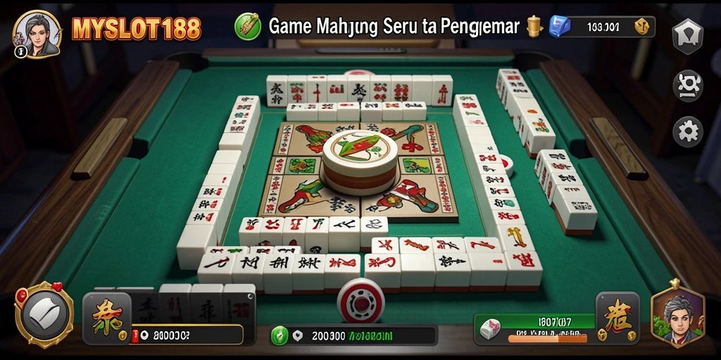 Tampilan gameplay Mahjong yang menakjubkan dalam MYSLOT188.