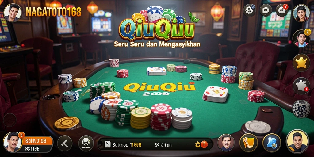 Tampilan gameplay QiuQiu yang menarik dan interaktif.