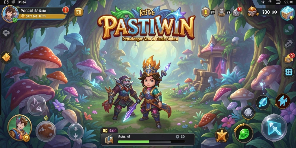Tampilan colorful dan mendebarkan dari gameplay PASTIWIN.